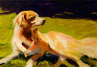 Painting of dog named Jackson